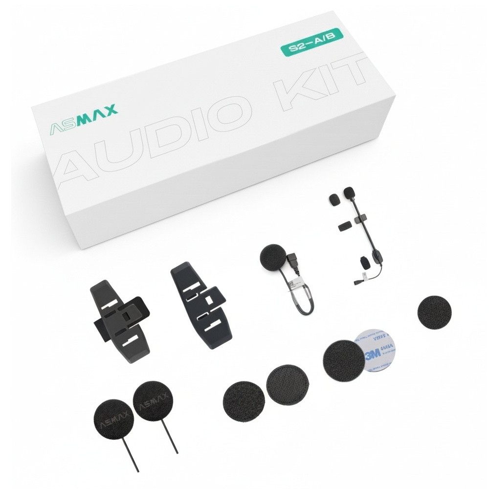 S2 A/B メタルクランプ/マイク＆スピーカーセット - バイク
