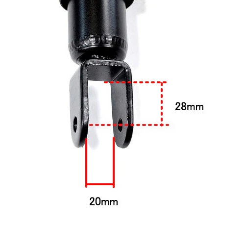 YSS DTG 強化リアショック 330mm レッド リード125 - バイク