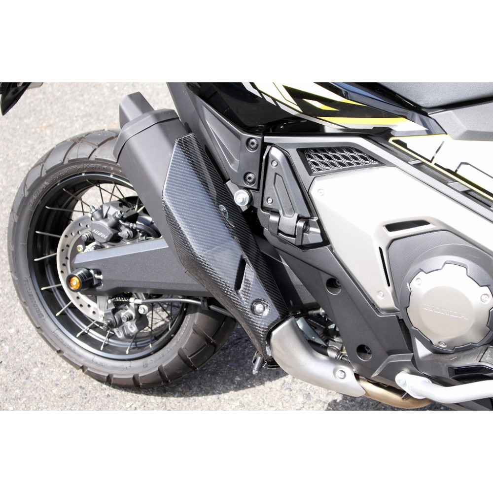 マフラーカバー ドライカーボン X-ADV(17〜25) 綾織り/艶あり - バイク