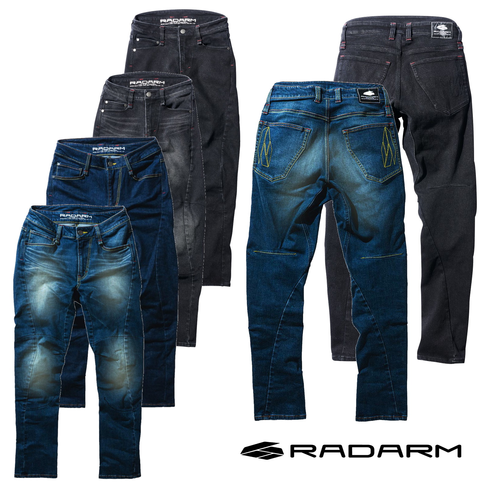 RADARM RD-903 ブラック Mサイズ　30インチ　試着のみ RD-903ライディングジーンズ ブラック L - バイク