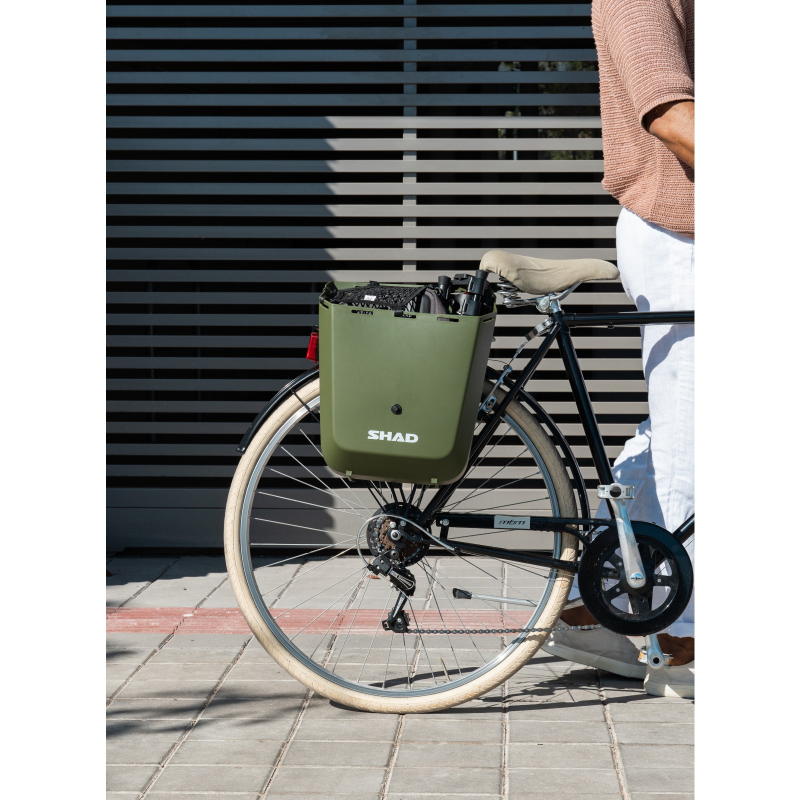 DAILY 自転車ボックス 20L 固定式 アムステルダムグリーン - 自転車