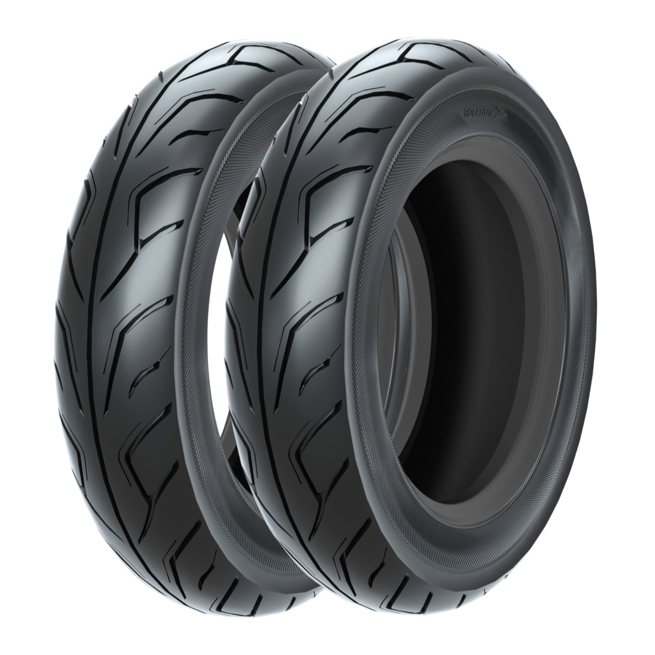 激安 リヤ耐摩耗 アドレスV125/G/S　前後タイヤセット　直/Lバルブ付 セット品】前 GM700 90/90-10 50J TL 後 GM700 100/90-10 56J TL