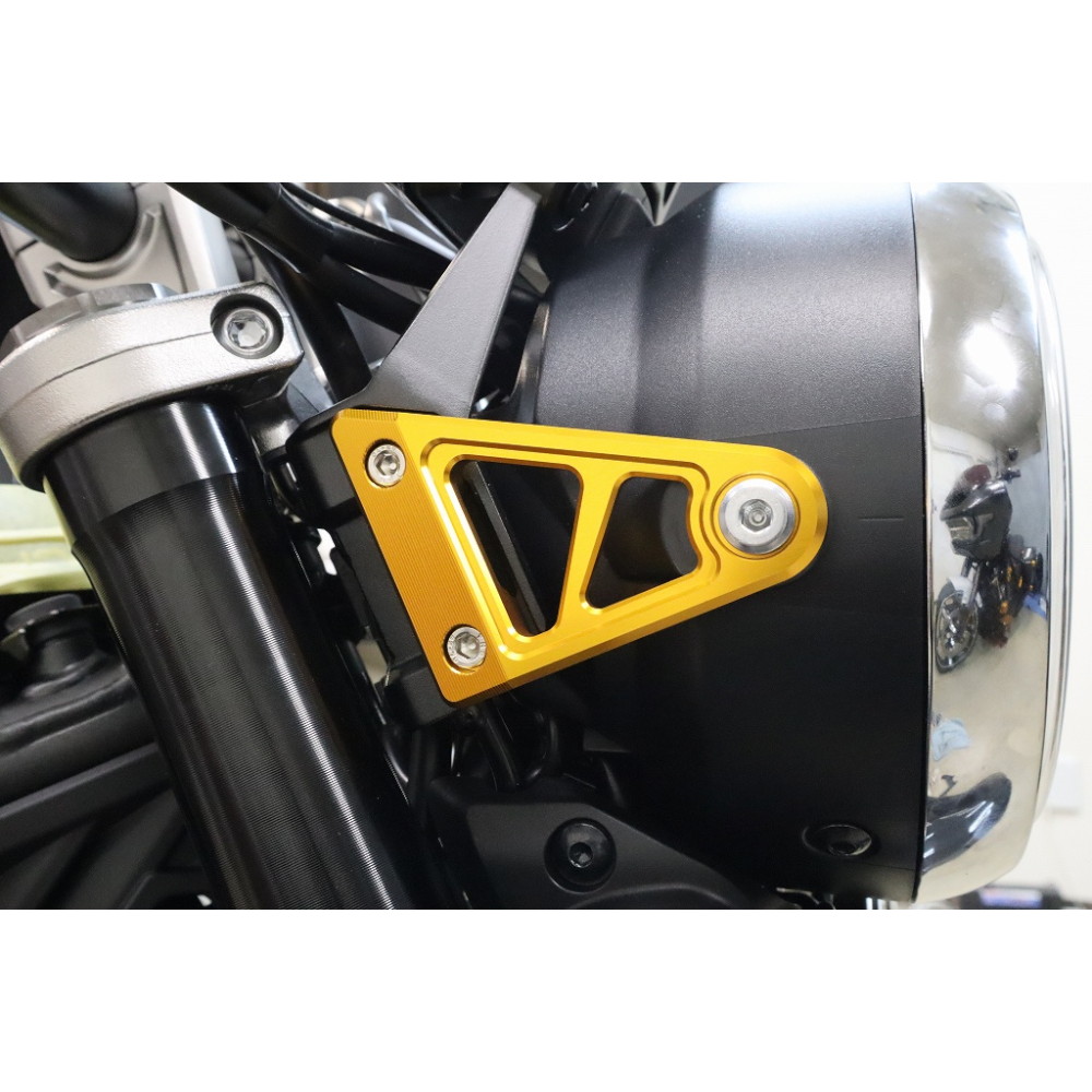 ヘッドライトステー 左右セット CB1000F ゴールド - バイク