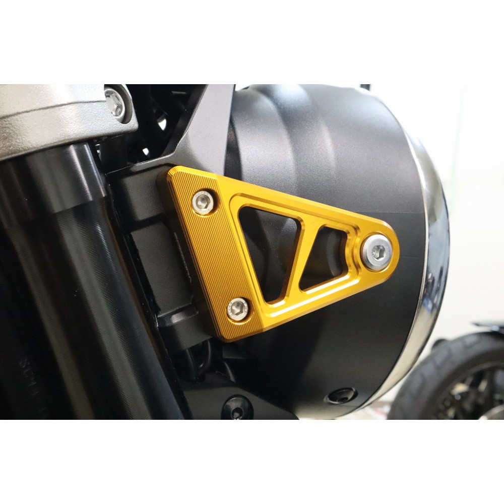 ヘッドライトステー 左右セット CB1000F ゴールド - バイク