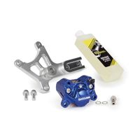 アルミビレット2POTキャリパー ピッチ84mm/ピストンφ34 汎用 シルバー