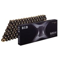 Xシリーズチェーン 520-X-110L ZJ(カシメ) ゴールド - バイク