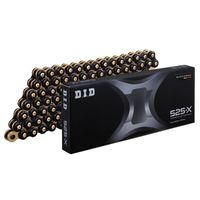 Xシリーズチェーン 525-X-120L ZJ(カシメ) ゴールド - バイク