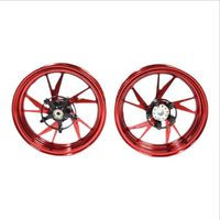 鍛造アルミホイール前後セット XR-15 シグナスX 4/5型 ブラック - バイク