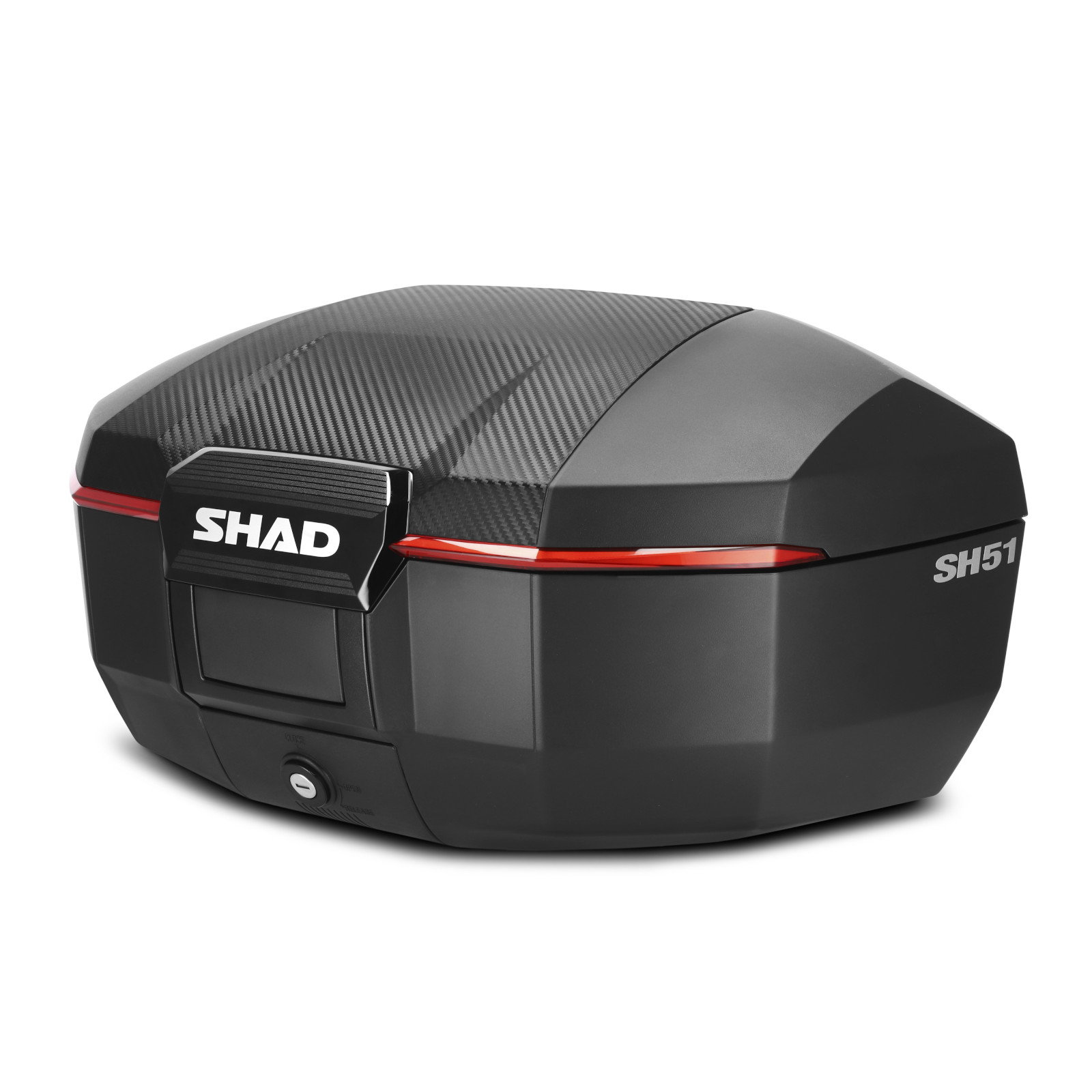 SH51 トップケース ブラック カーボン - バイク