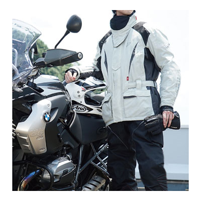 ROUGH&ROAD RR7657 ウォーターシールドチタンジャケット RR7657 ウォーターシールドクルージングチタンジャケット ブラック M