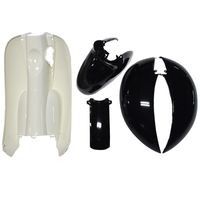 外装7点セット クレアスクーピー(AF55) ブラック/ホワイト(NH-1) - バイク