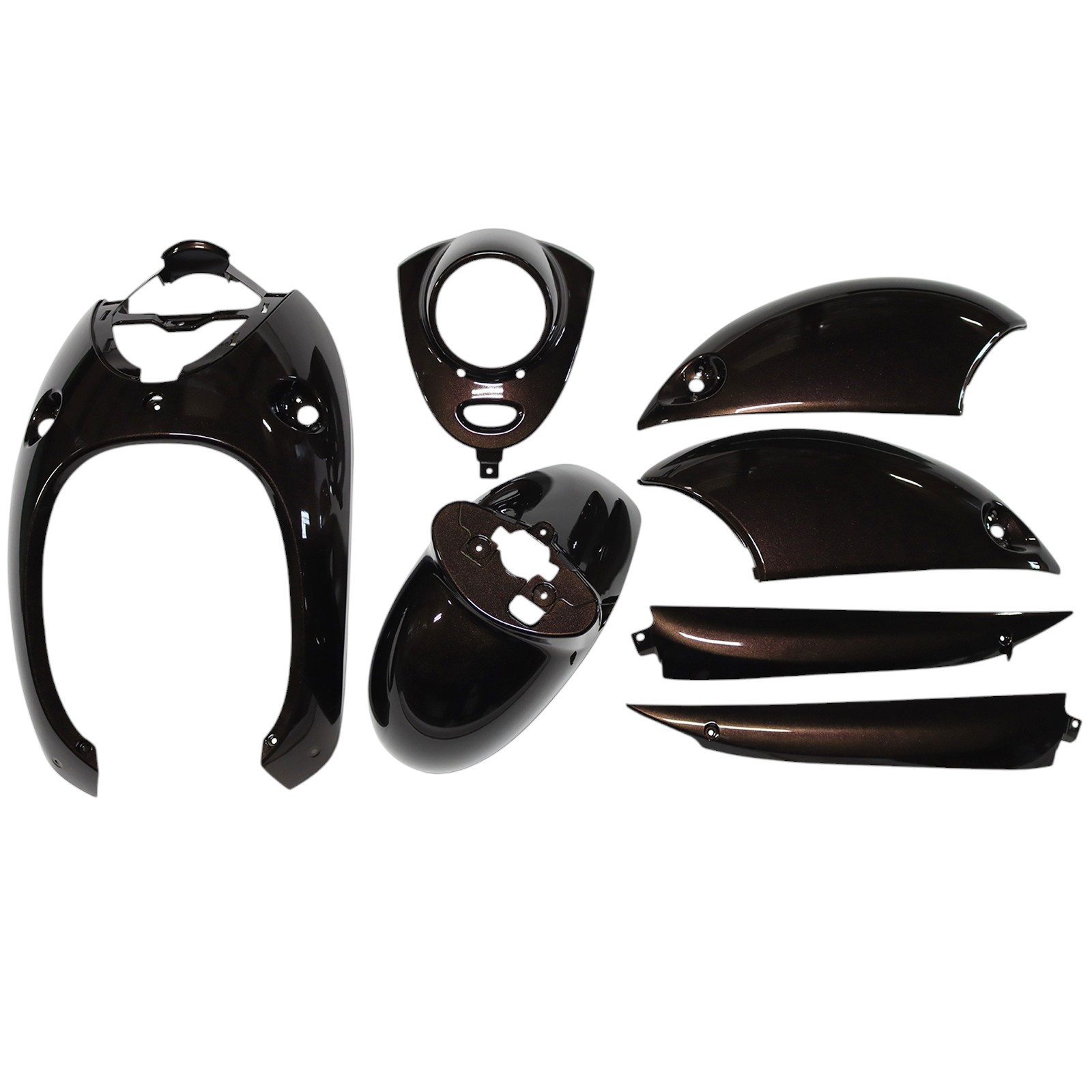 ビーノ　sa37j 54j 外装セット 外装7点セット ビーノ (SA26J/SA37J/SA54J/SA59J) ブラウン - バイク