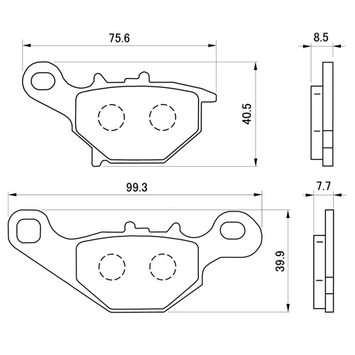 ハイパーシンタードパッド ブレーキパッド 73138 - バイク