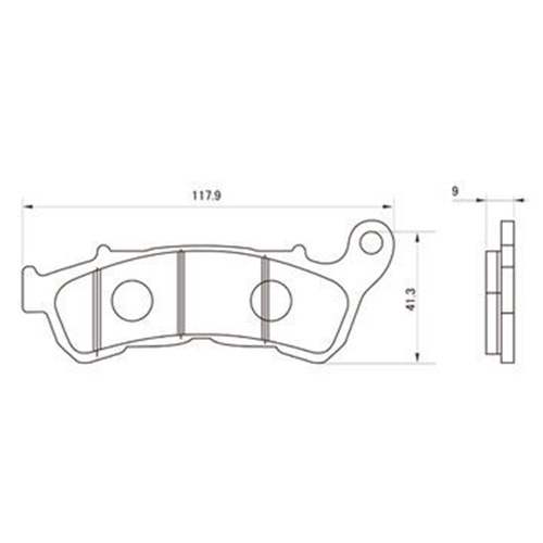 赤パッド ブレーキパッド 79850 - バイク