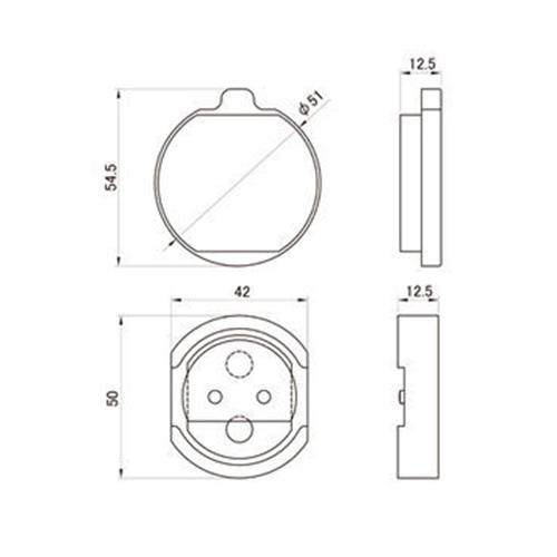 専用＊2点 赤パッド ブレーキパッド 79866 - バイク