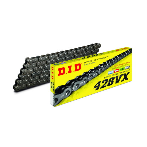VXシリーズチェーン 428VX-130L ZJ(カシメ) スチール - バイク