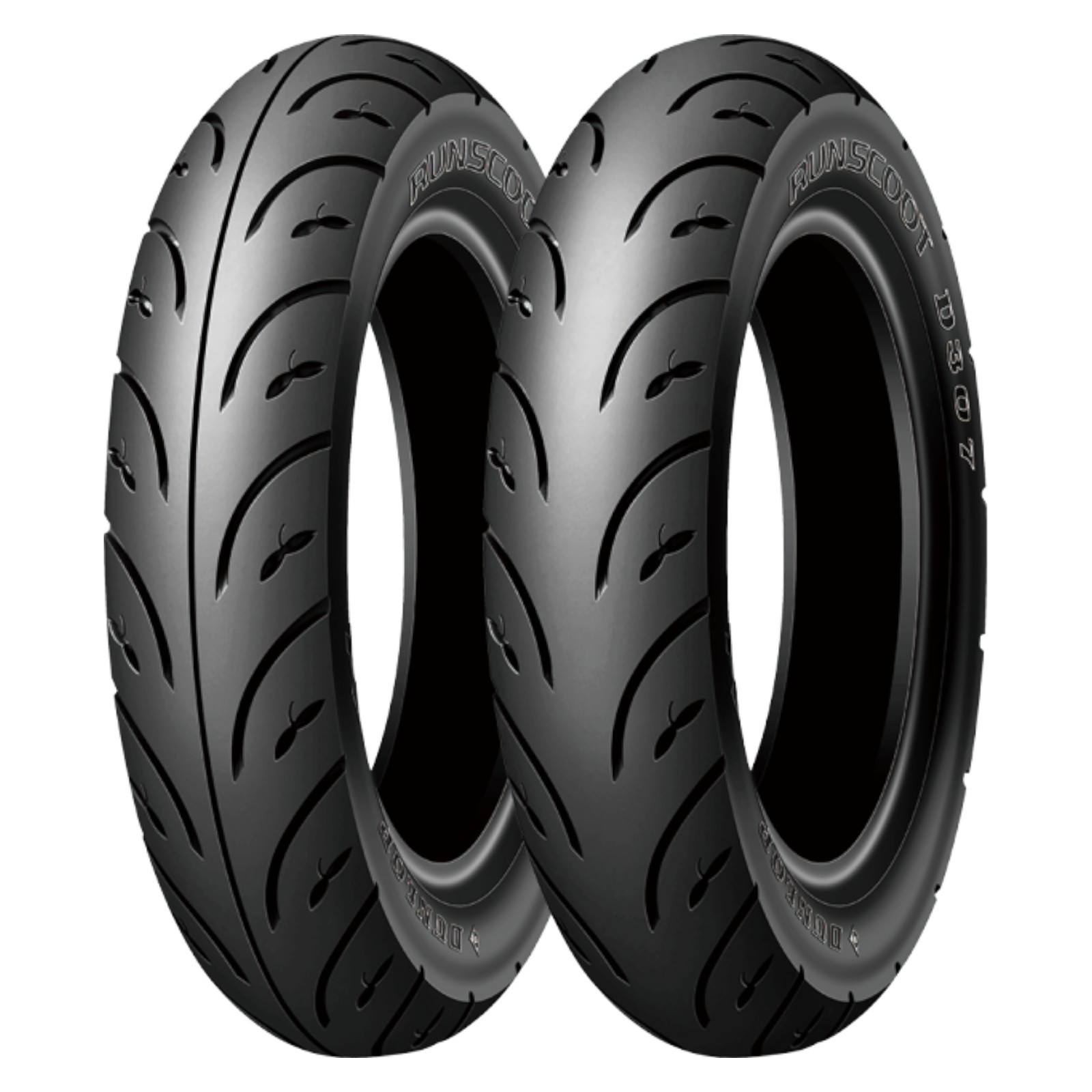 RUNSCOOT D307 3.00-8 26J WT フロント/リア - バイク