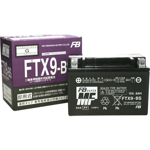 FTX9-BS 互換YTX9-BS GTX9- BS YTR9-BS 古川電池 FTX9-BS (YTX9-BS 互換) - バイク