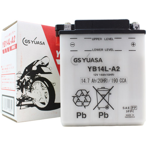 YB14L-A2 開放式バッテリー - バイク