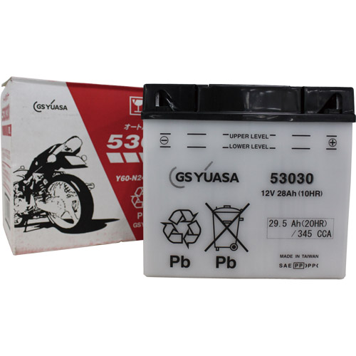 uenmi値段交渉ok! 530-30 GS ユアサ【開放式】 バイク 用 バッテリー GS YUASA