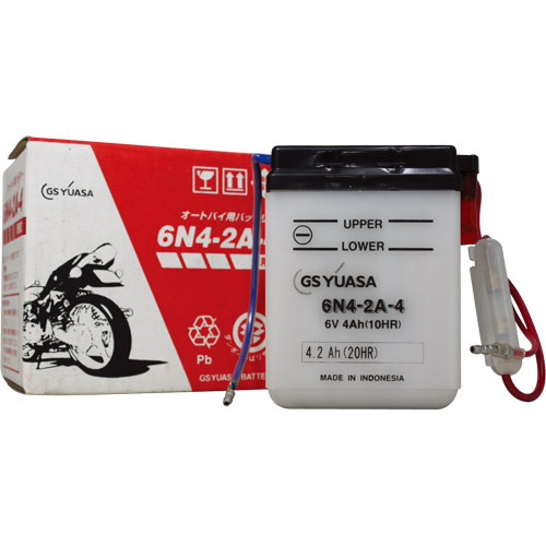 6N4-2A-4 開放式バッテリー - バイク