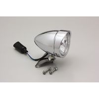 社外品 ヘッドライト メーター付き クロームメッキ HA5634 5.5ベーツバイザーTYPEヘッドライトkit クロームメッキ - バイク