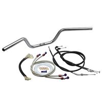 POLICE 3型 ハンドルセット ブラック HURRICANE（ハリケーン） XJR400R（98〜00年） KAWASAKI 250TR HURRICANE:ハリケーン POLICE 3型 Φ7&frasl;8インチ ハンドル