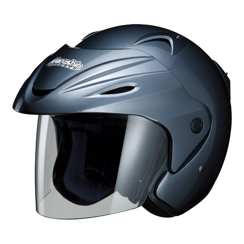 ジェットヘルメット M-380 シャイニーグレー フリー - バイク