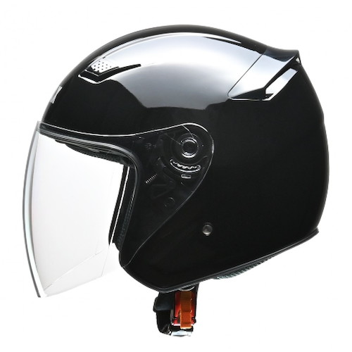 STRAX(ストラックス) SJ-8 ジェットヘルメット ブラック L - バイク