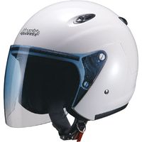 ジェットヘルメット M-385 ホワイトメタリック フリー - バイク