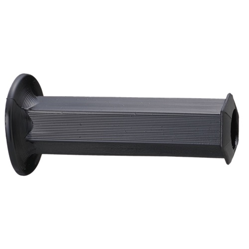 201-194 グリップラバー 6角 ブラック 130×22.2mm OPENエンド - バイク