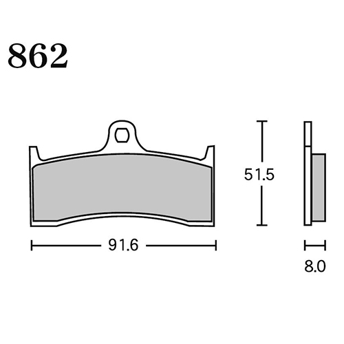 MEGA ALLOY X(メガアロイX) ブレーキパッド MAX 862 - バイク
