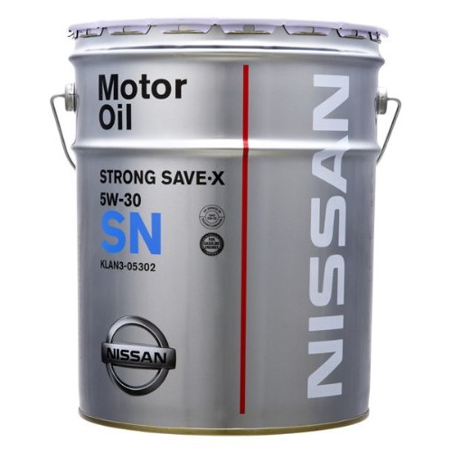 日産純正エンジンオイル　SN５Ｗ－３０ストロングセーブX　E　２０Ｌ缶 純正部品】日産 ストロングセーブX SN 5W-30 20L - 自動車