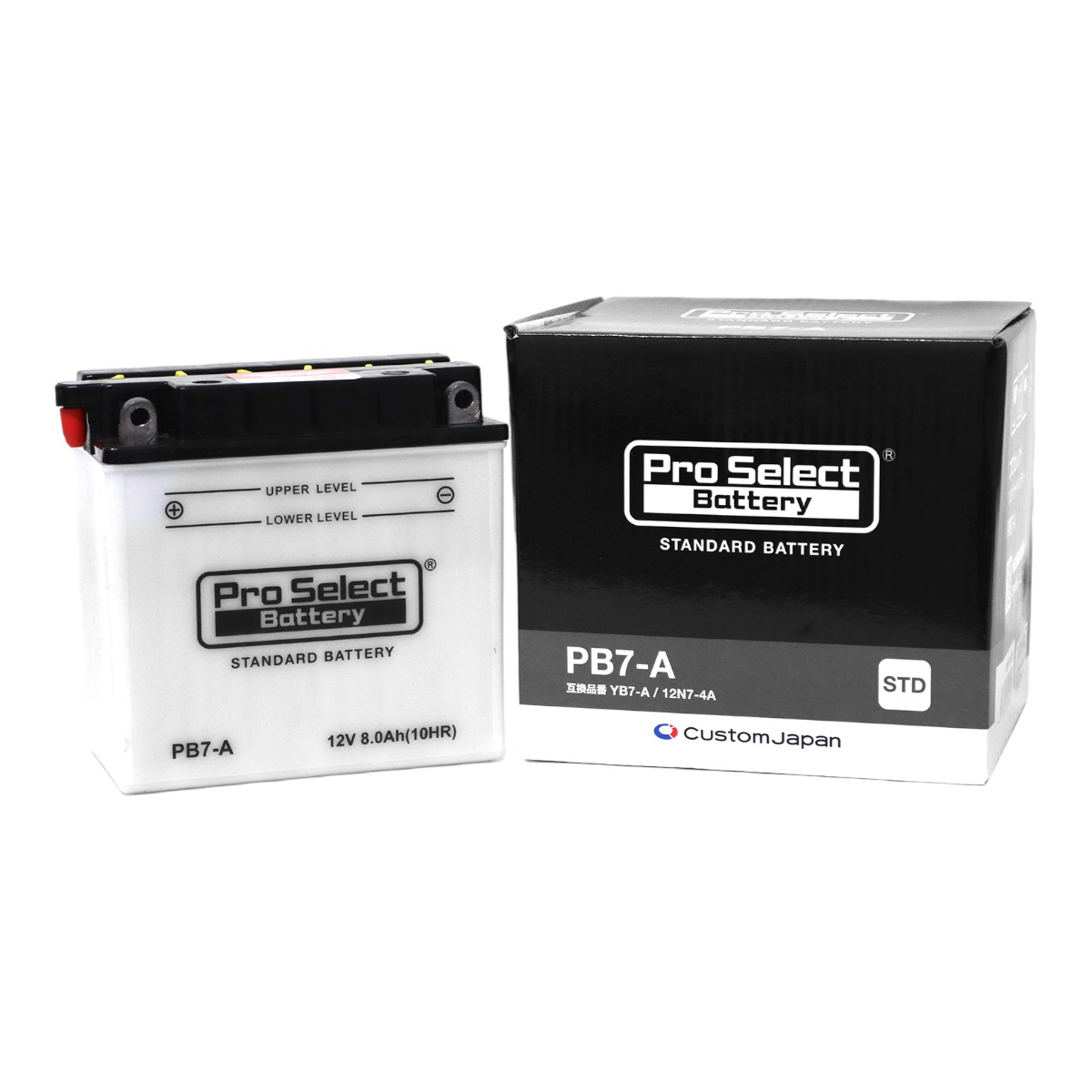 PB7-A スタンダードバッテリー(YB7-A、12N7-4A互換) - バイク