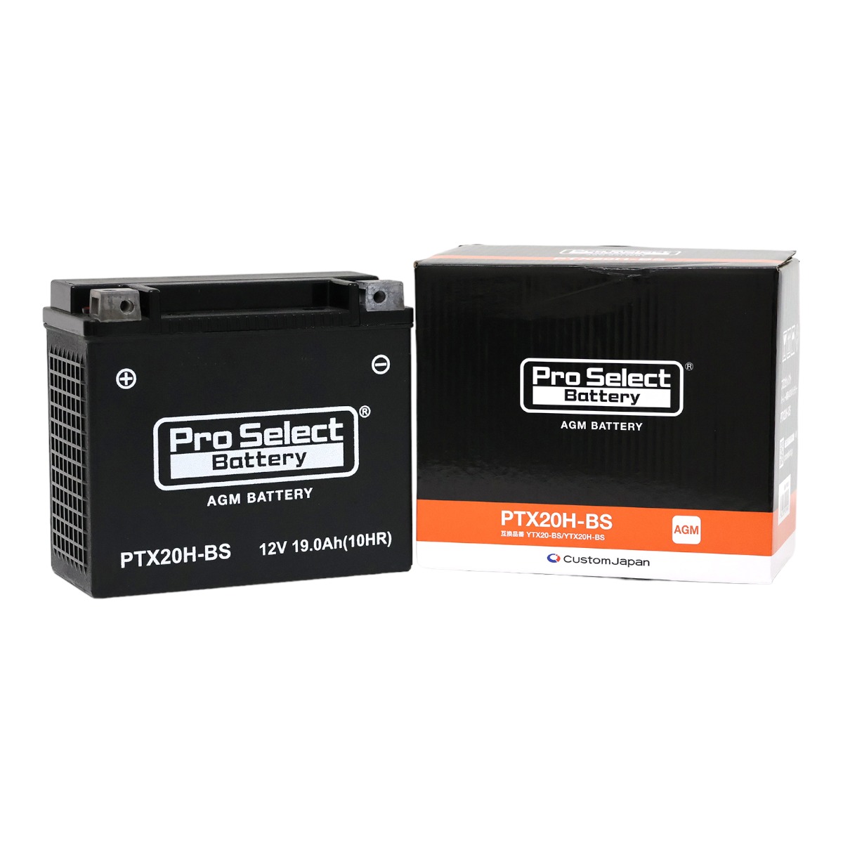 PTX20H-BS ハーレー専用AGMバッテリー(YTX20-BS/YTX20H-BS互換) - バイク
