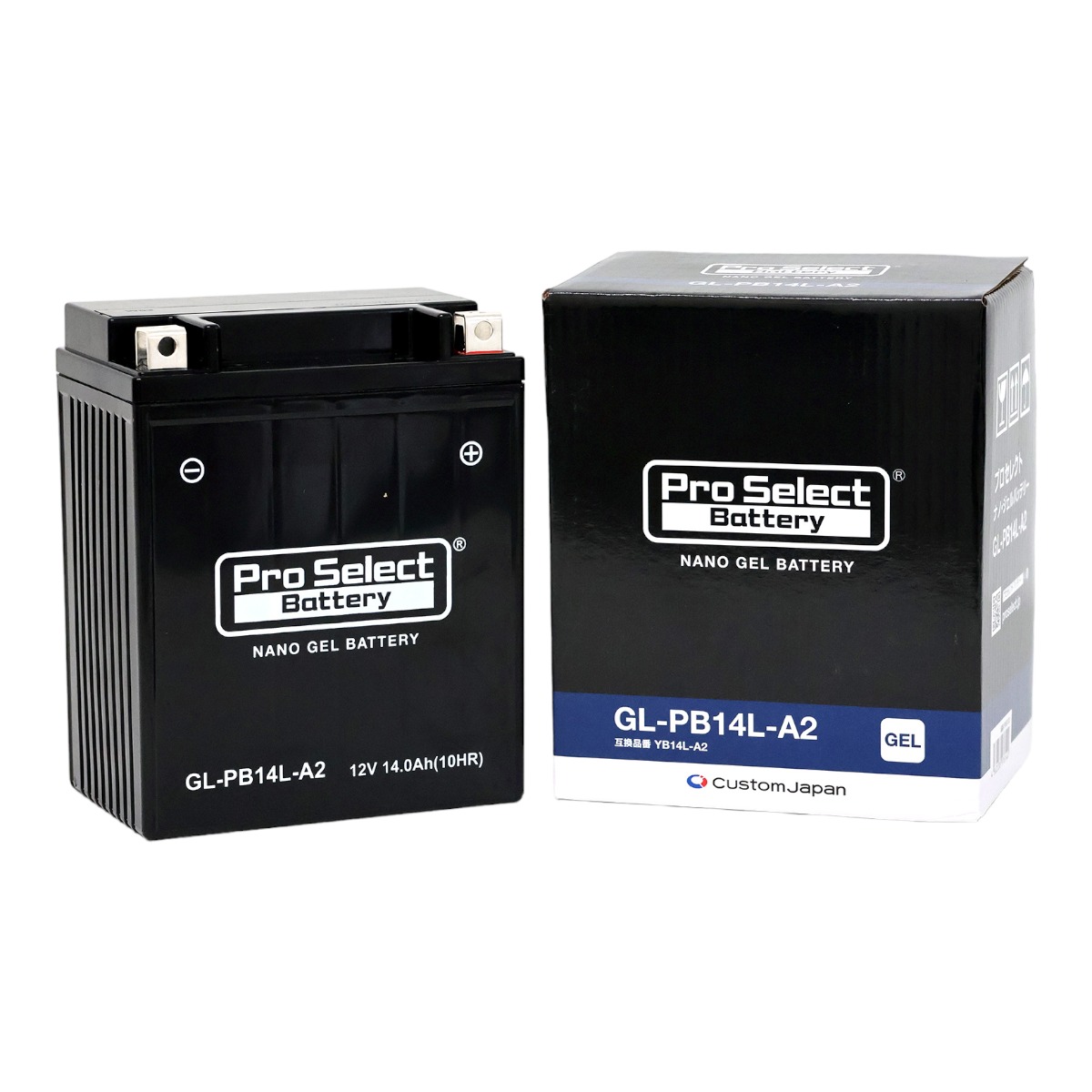 保証付デルコバッテリー DB14L-A2 CB750F GPZ900R ニンジャ 新品 バッテリー ACデルコ DB14L-A2 液付属 YB14L-A2 FB14L-A2 互換