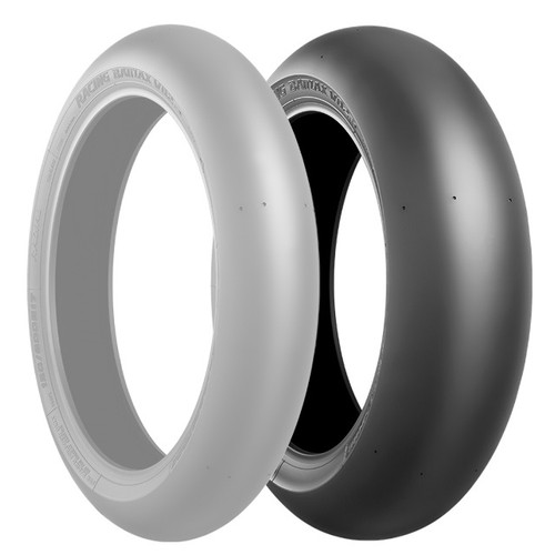 レーシングバトラックス　スリック 120/600R17 ミディアムコンパウンド RACING BATTLAX V02 120/600R17 TL リア ミディアム - バイク