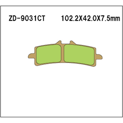 ZD-9031CT シンタードメタルスポーツパッド - バイク